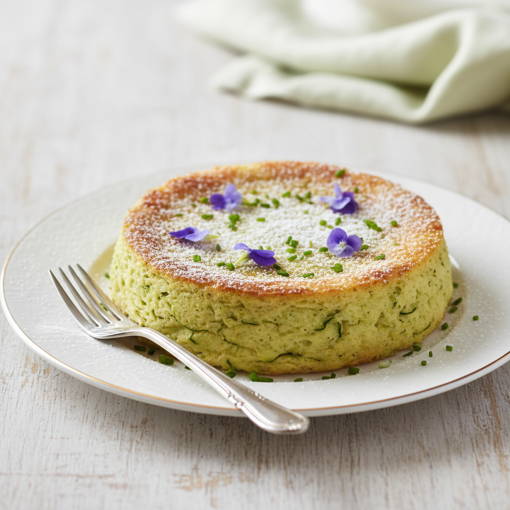 Photo de Recette du flan de courgettes léger et fondant