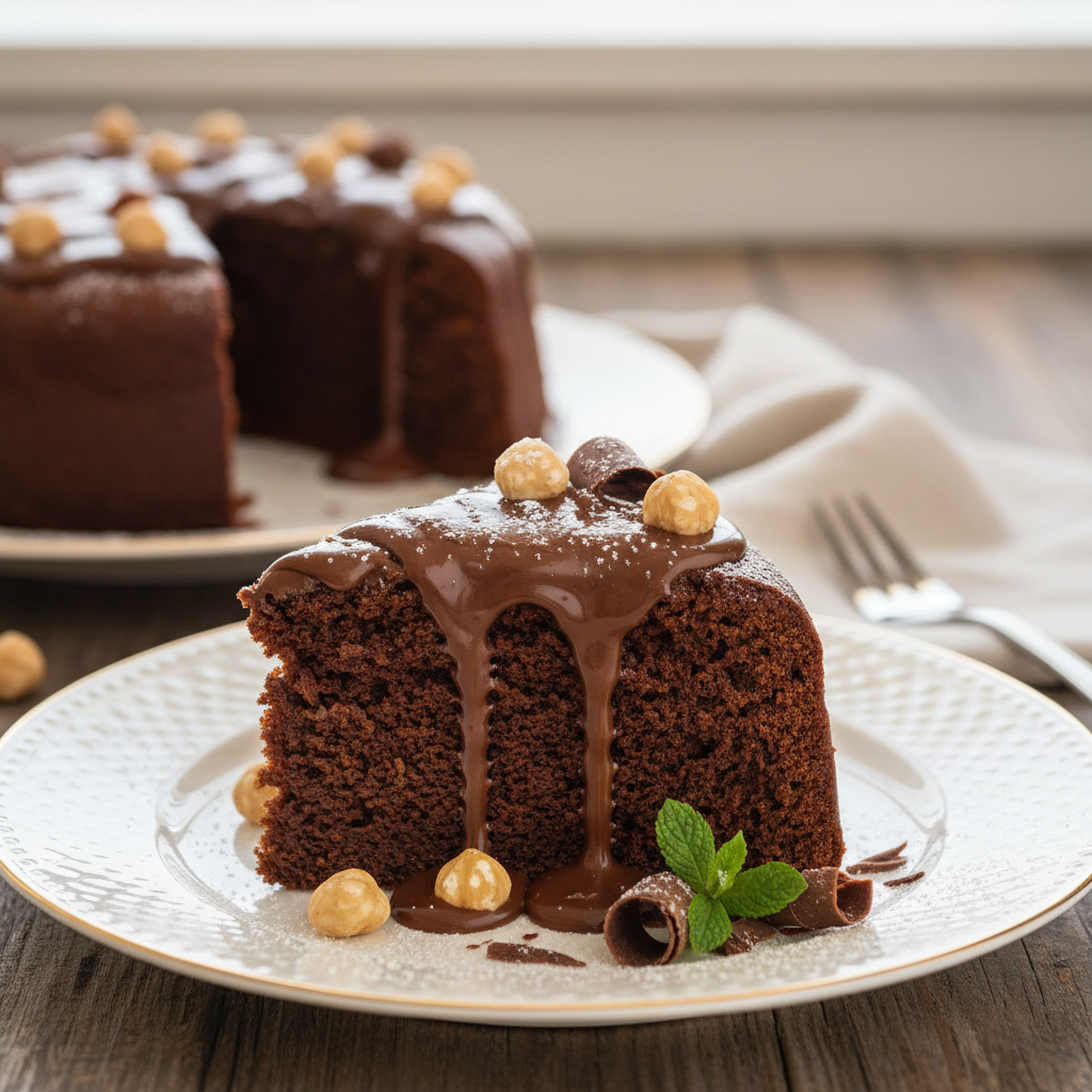Photo de Recette de gâteau au Nutella ultra moelleux et fondant