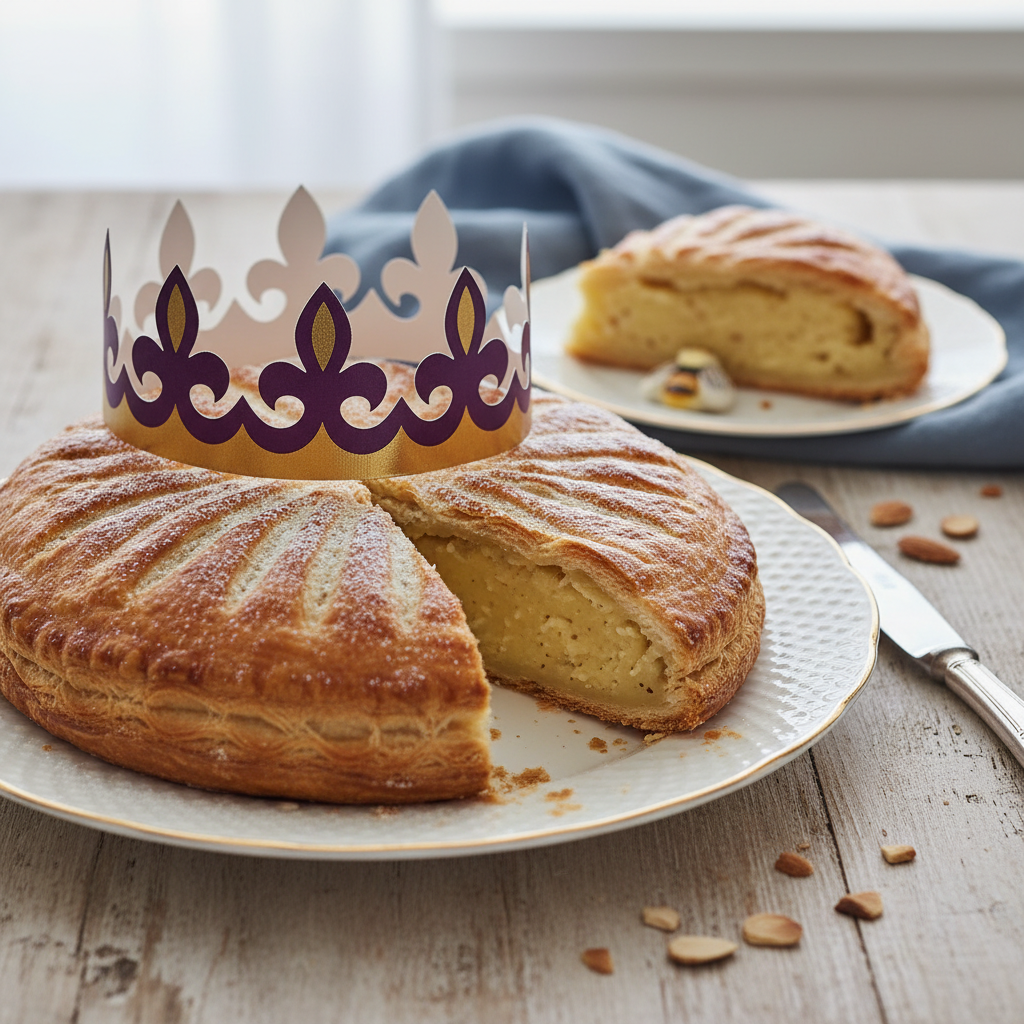 Photo de Recette de galette des rois frangipane à l'ancienne