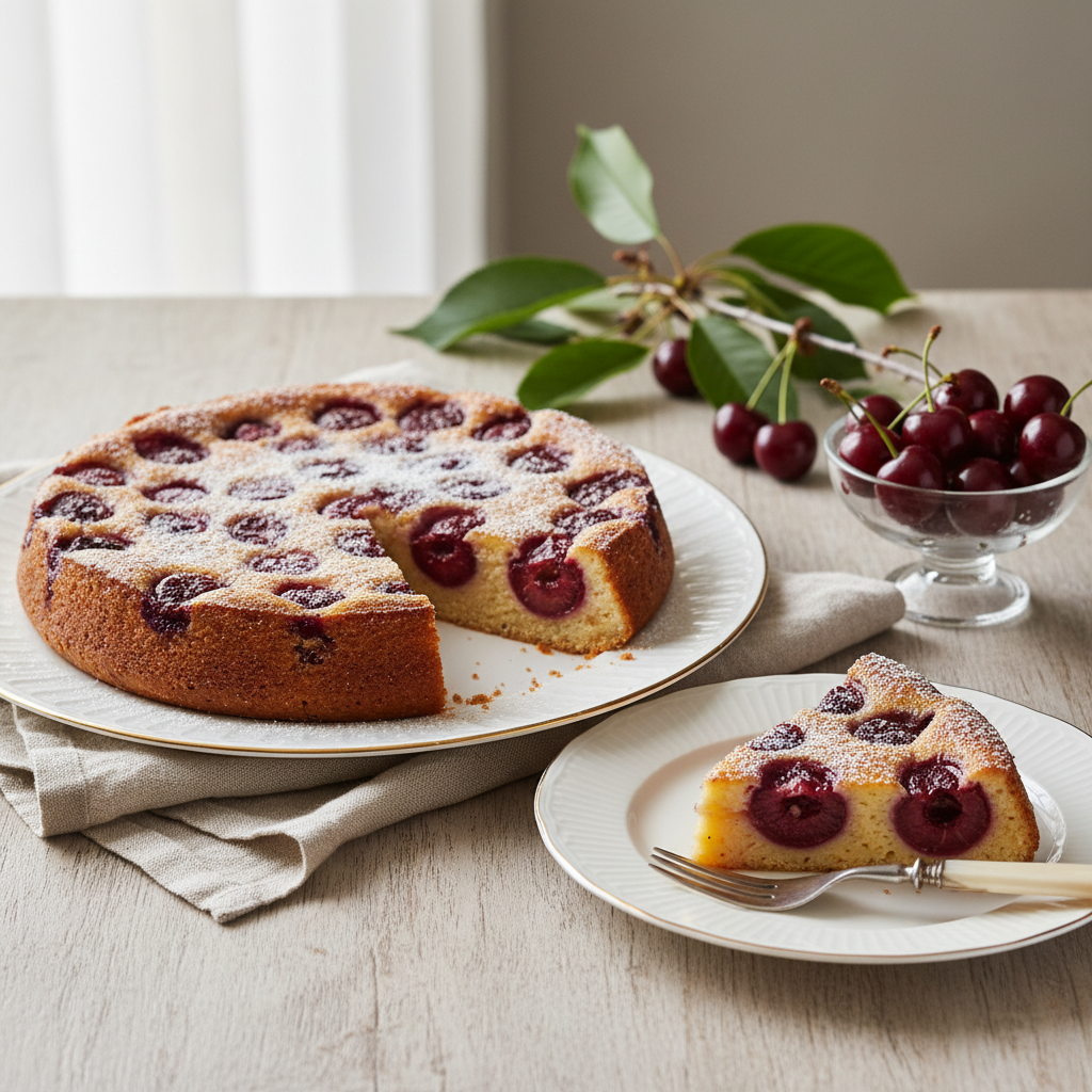 Photo de Recette du clafoutis aux cerises traditionnel et fondant