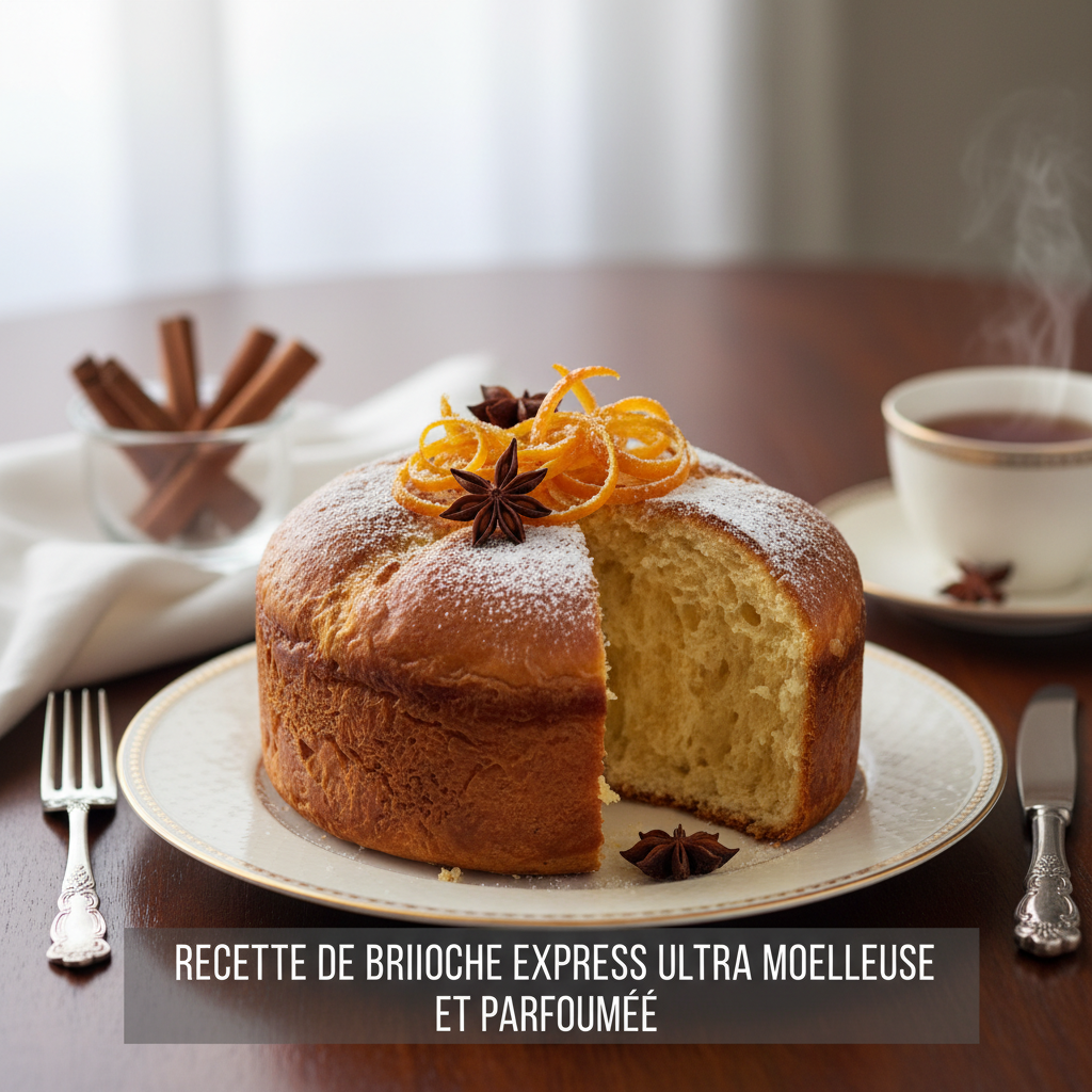 Photo de Recette de brioche express ultra moelleuse et parfumée