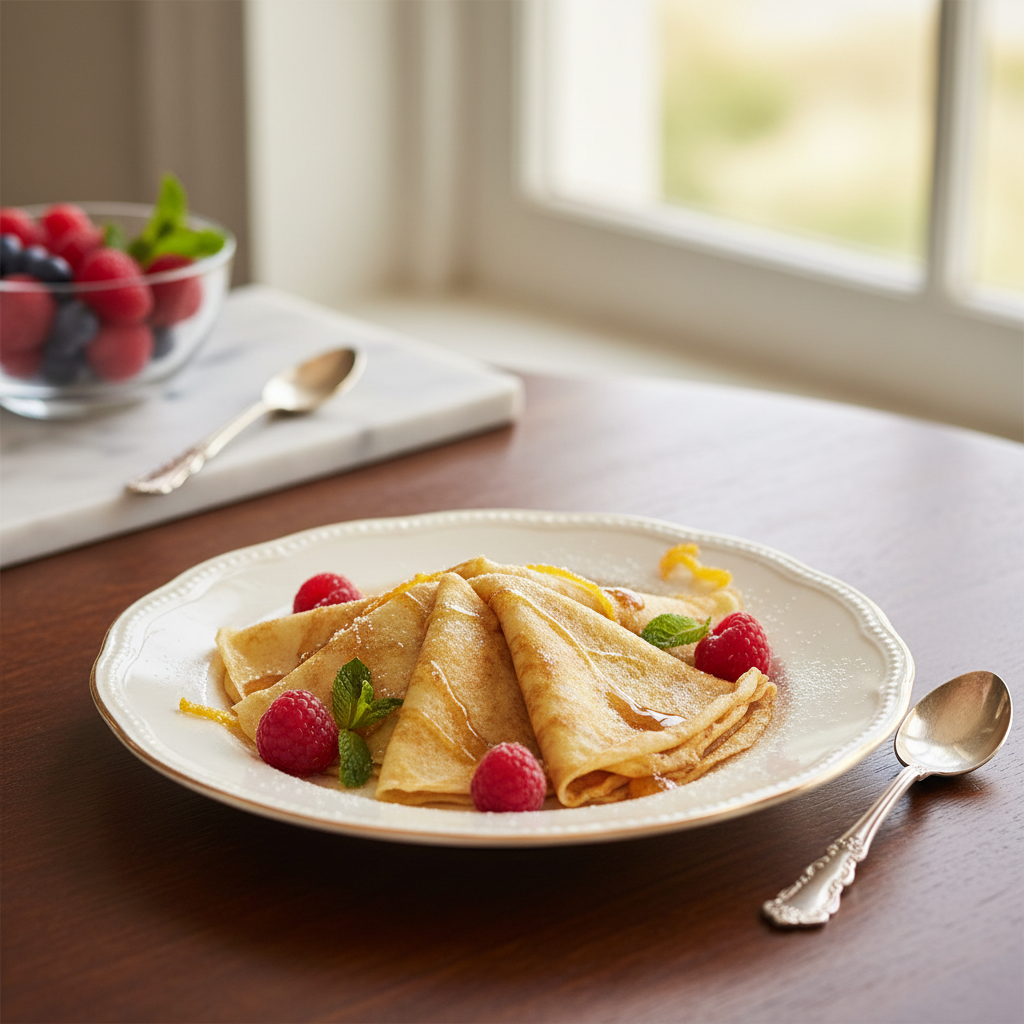 Photo de Recette des crêpes fines au beurre noisette inratables