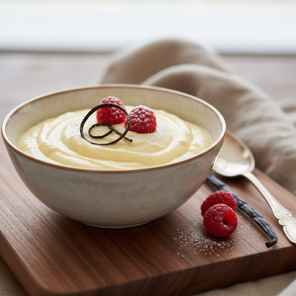 Photo de Recette de crème pâtissière onctueuse à la vanille