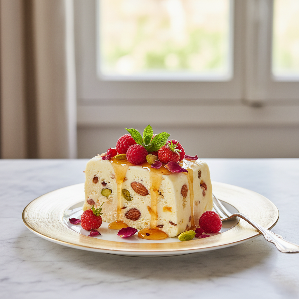 Photo de Recette du nougat glacé traditionnel de Provence