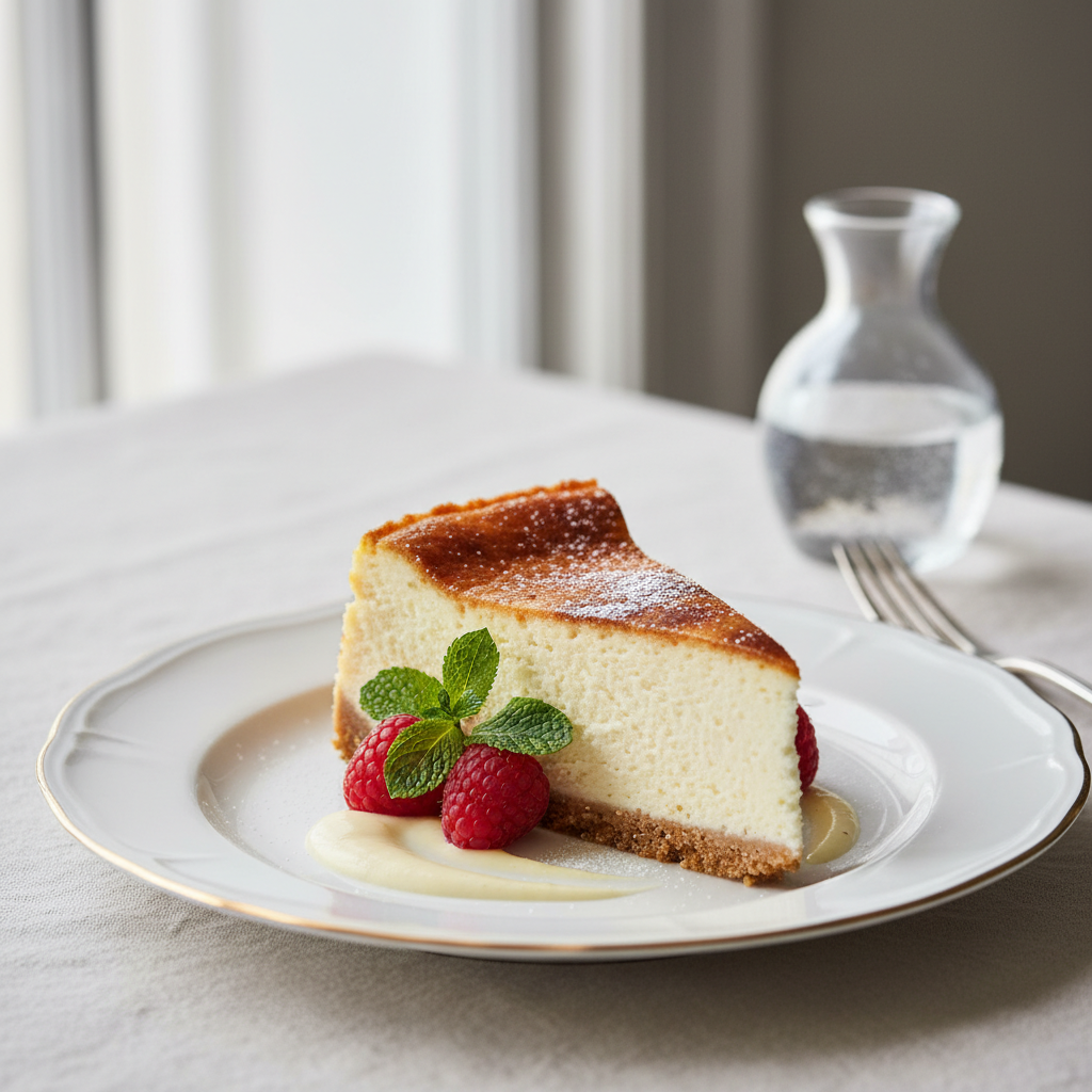 Photo de Recette de cheesecake new-yorkais onctueux et vanillé