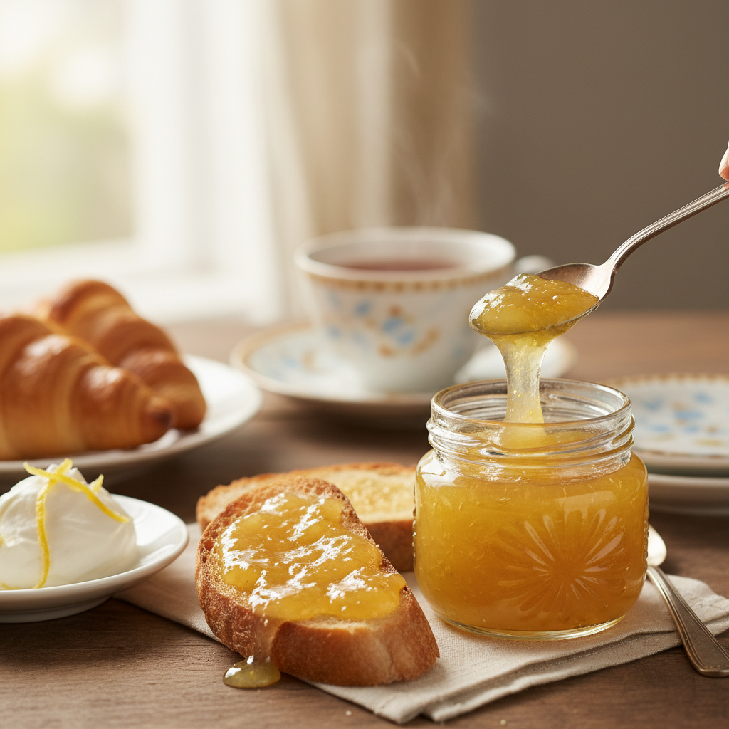 Photo de Recette de confiture de citron jaune intense et fondante