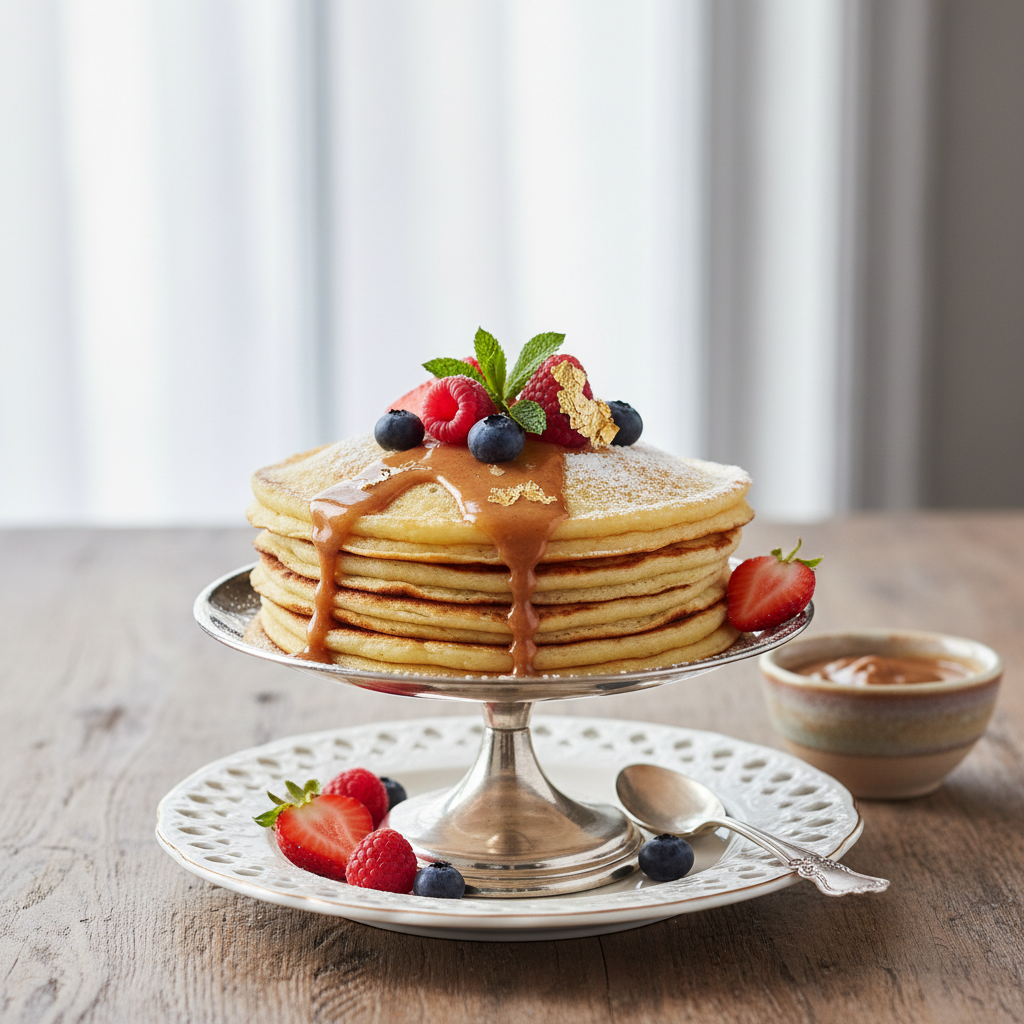 Photo de Recette des crêpes moelleuses et légères au beurre noisette