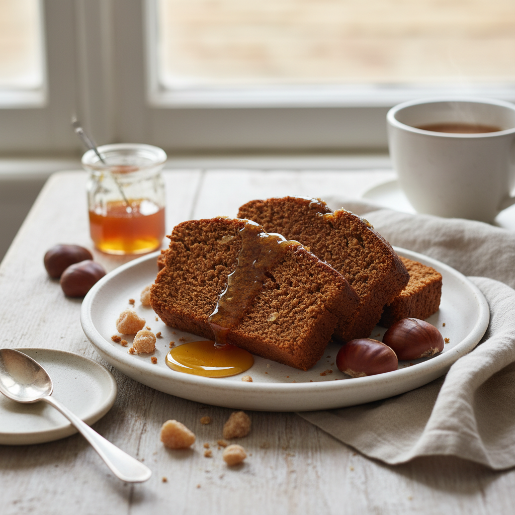 Photo de Recette de pain d'épices moelleux au miel de châtaignier