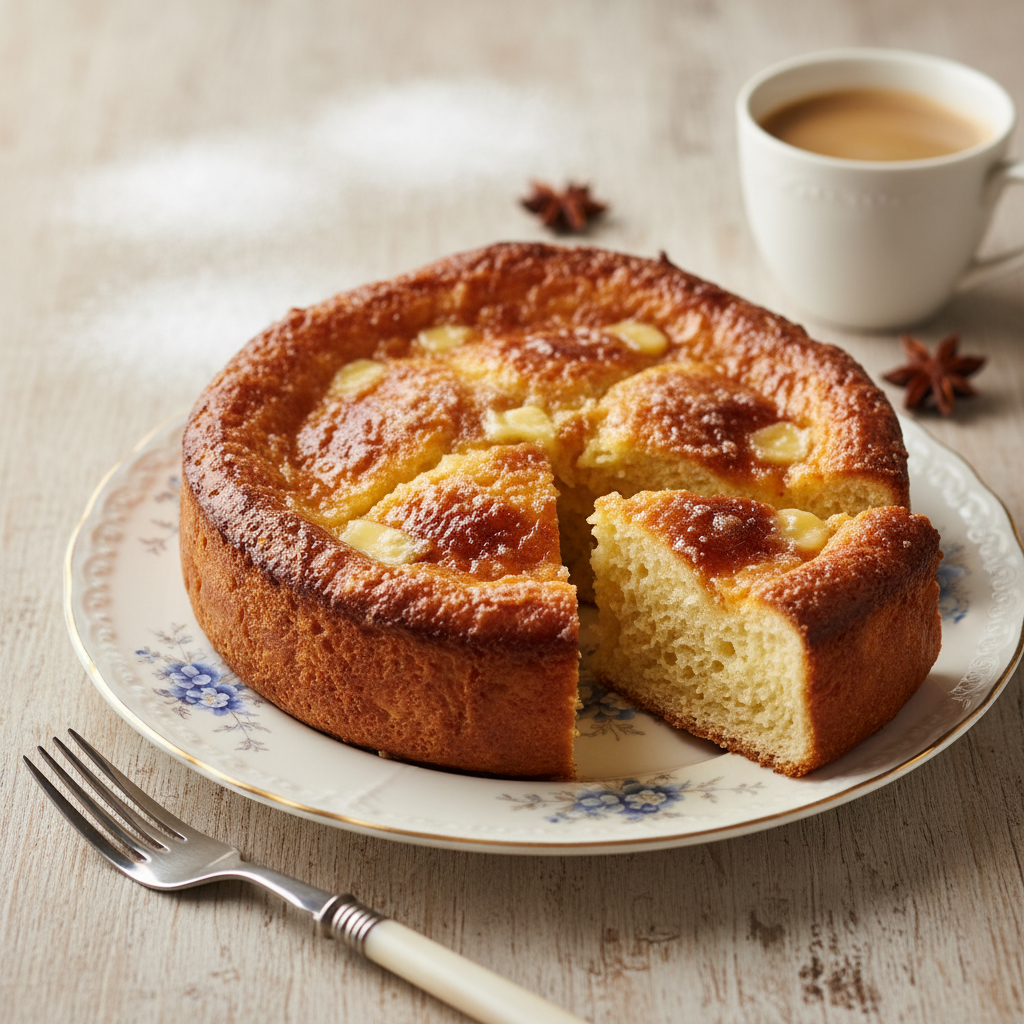 Photo de Recette de la tarte au sucre du Nord moelleuse et briochée