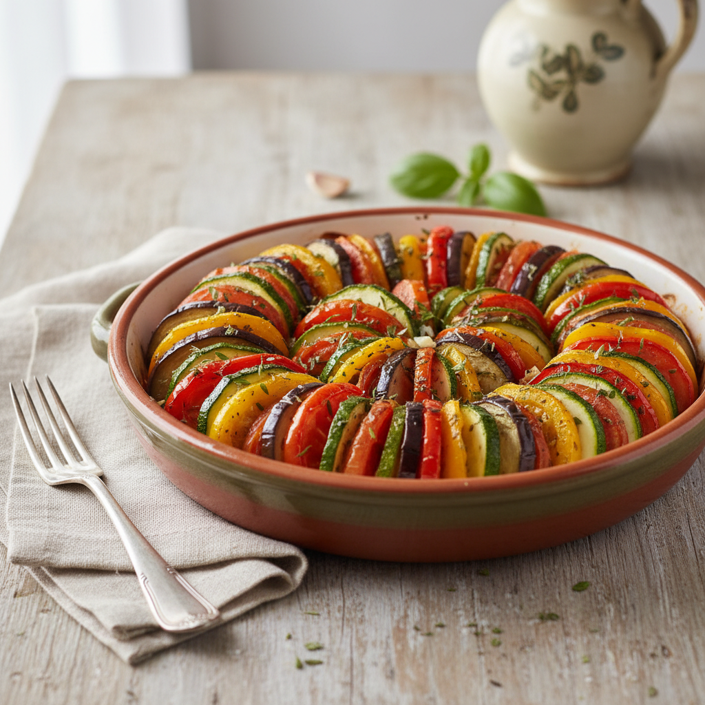 Photo de Recette du tian de légumes à la manière de cyril lignac