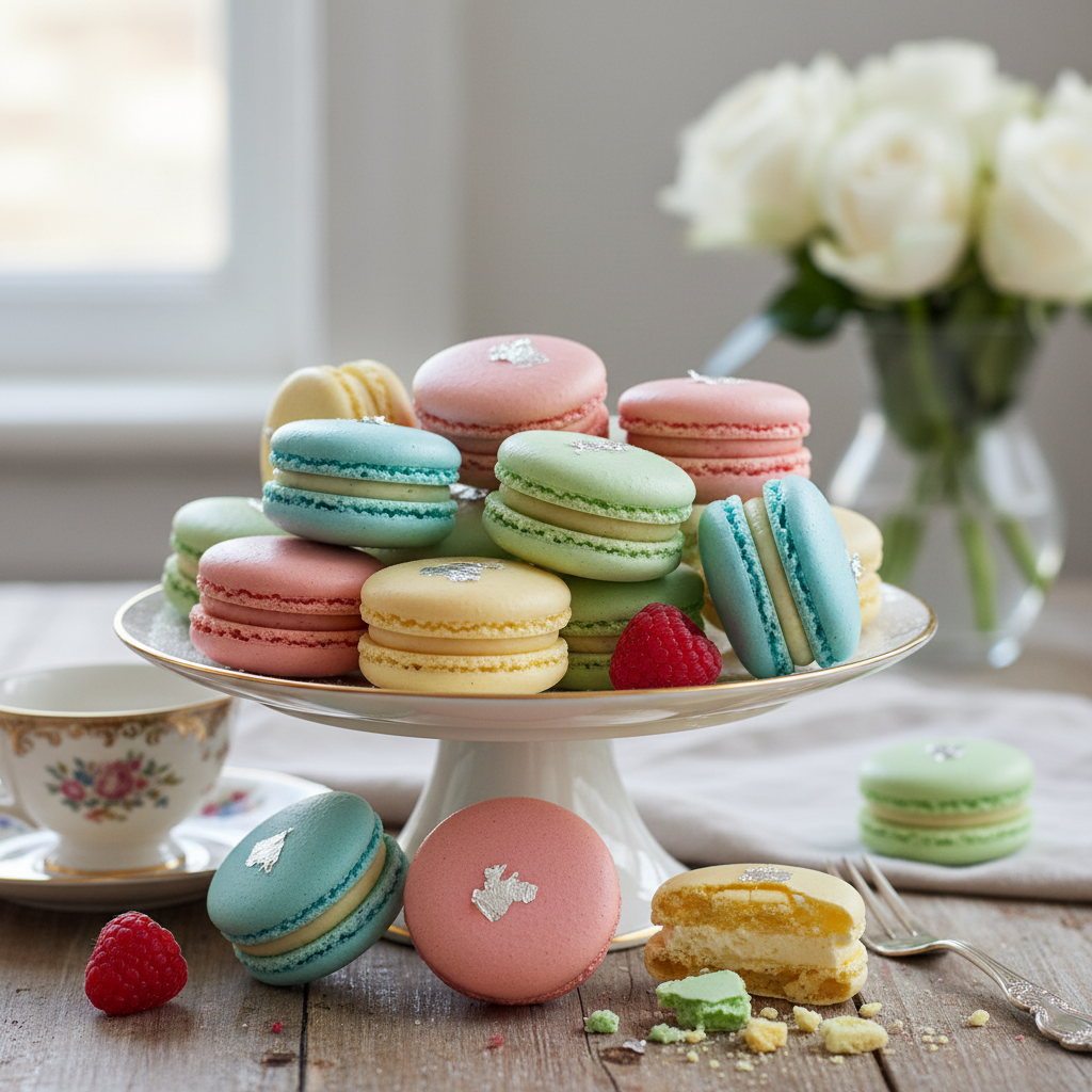 Photo de Recette des macarons maison à la meringue italienne
