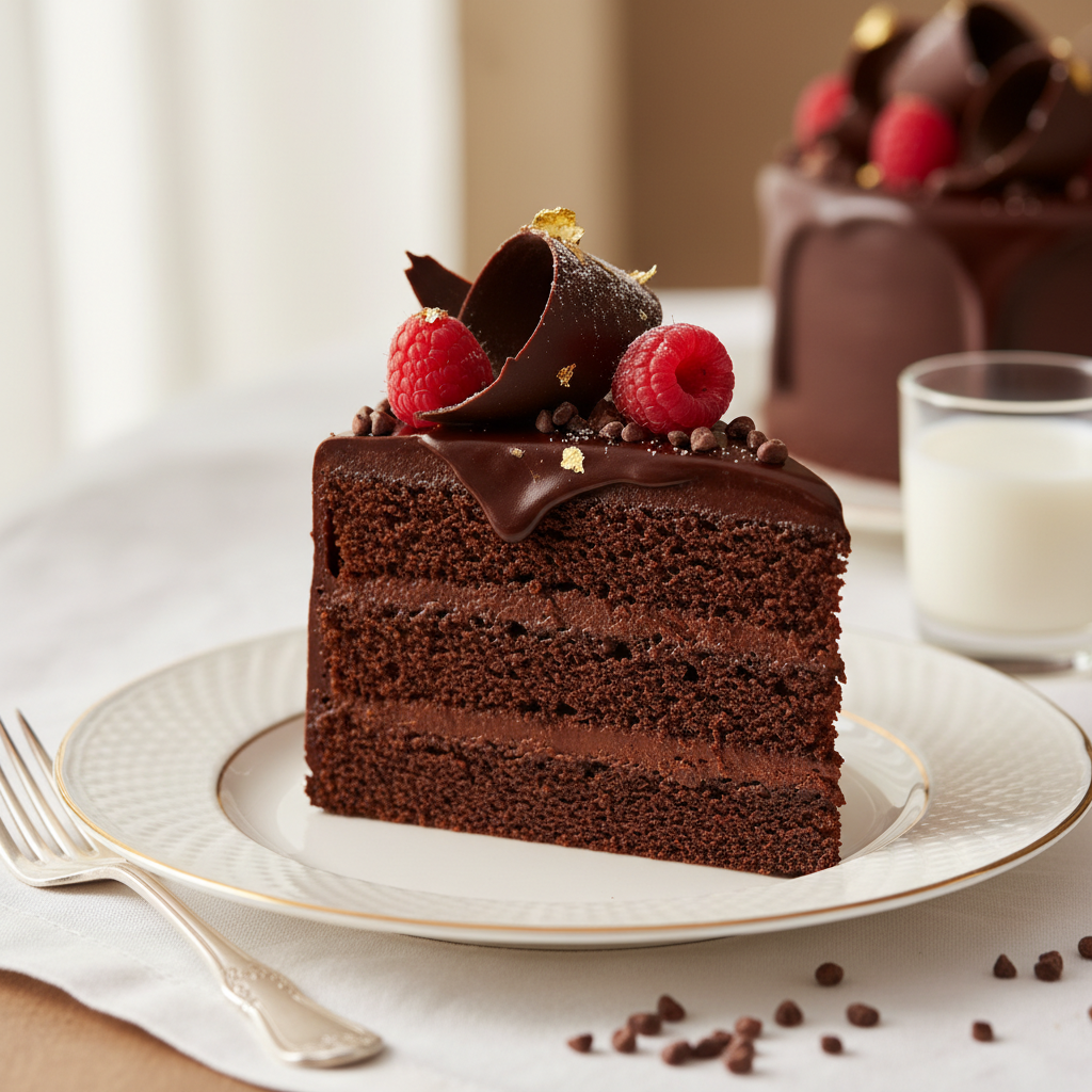 Photo de Recette de gâteau d'anniversaire au chocolat fondant et intense