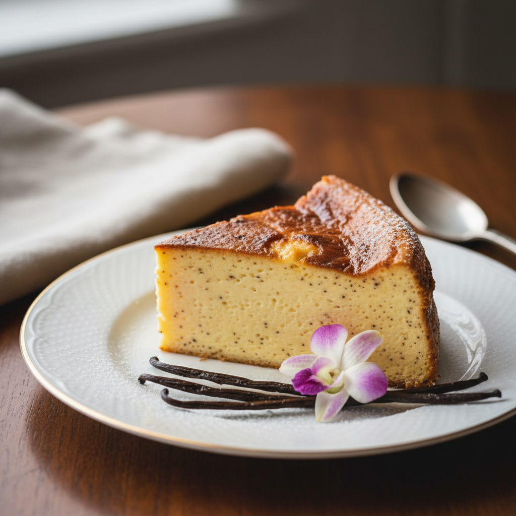 Photo de Recette du flan pâtissier à la vanille bourbon