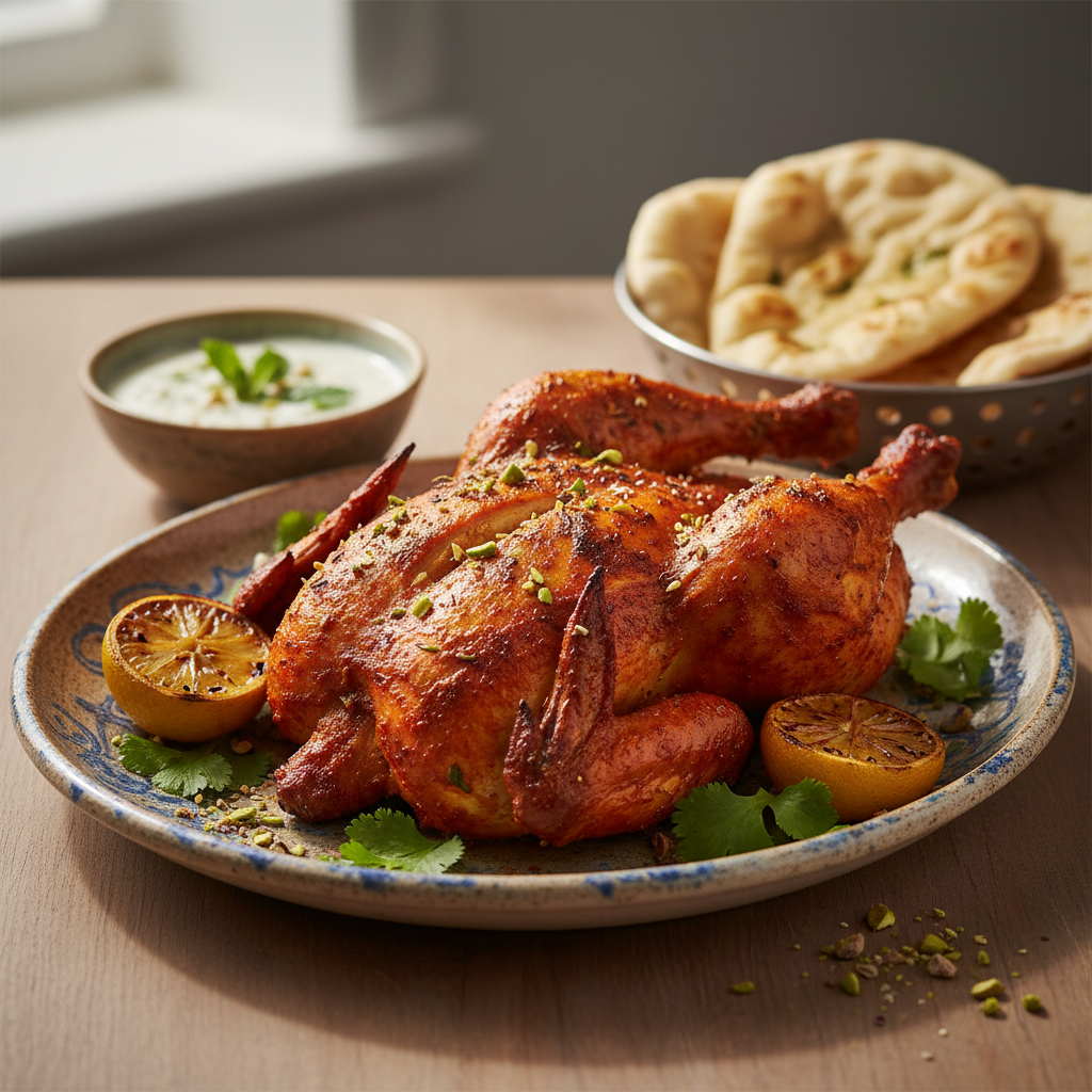 Photo de Recette de poulet tandoori traditionnel et parfumé