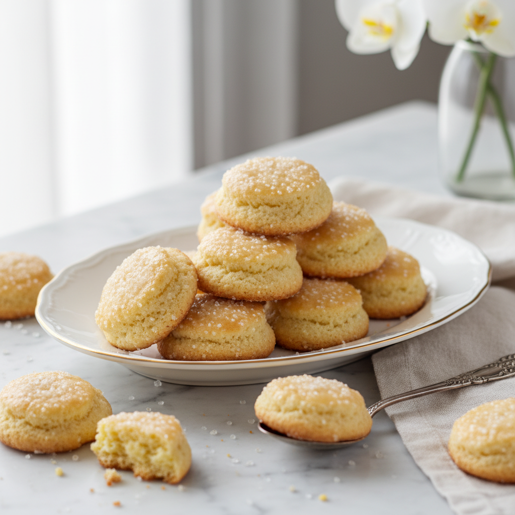Photo de Recette des biscuits cuillère maison fondants et perlés