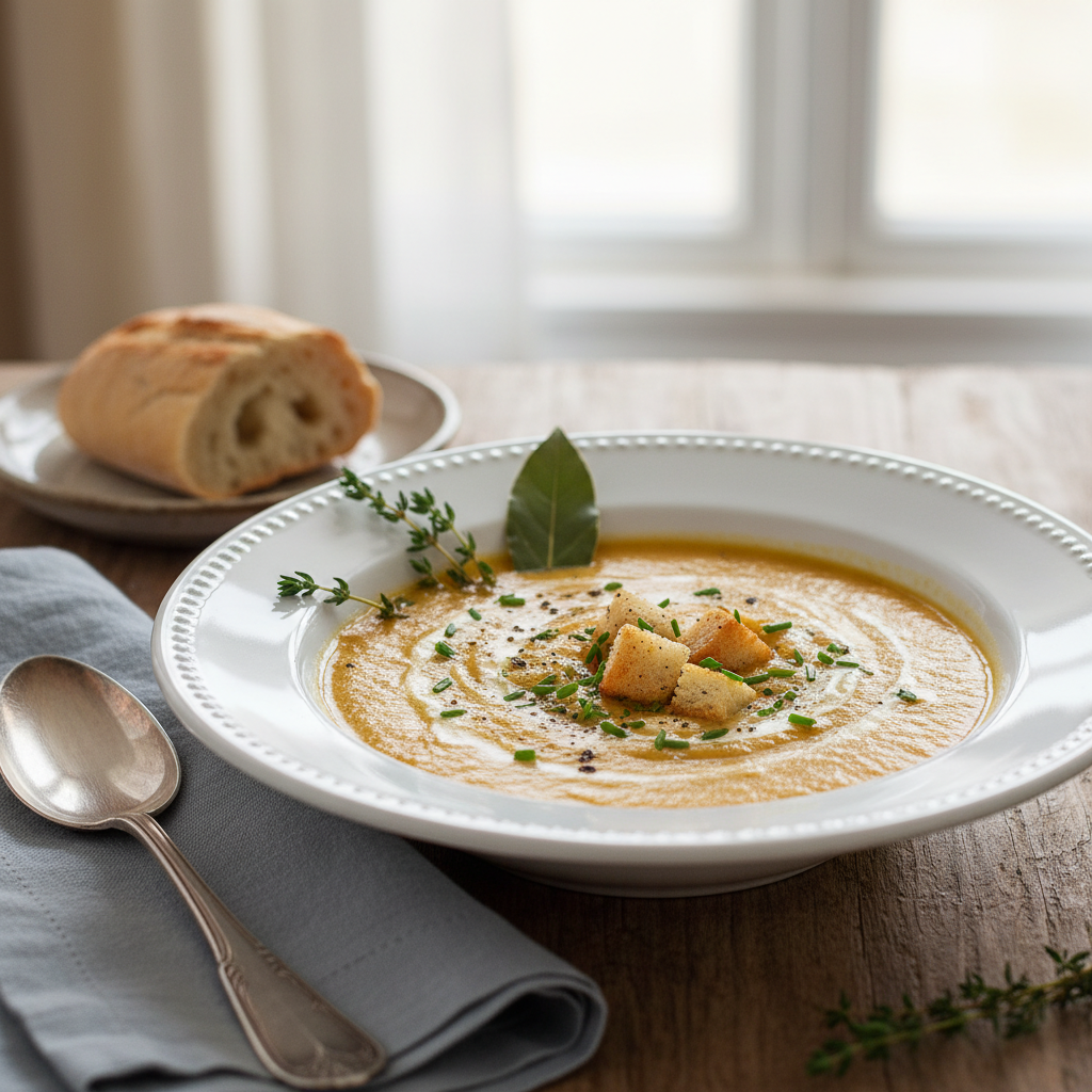 Photo de Recette de soupe de légumes réconfortante à la française