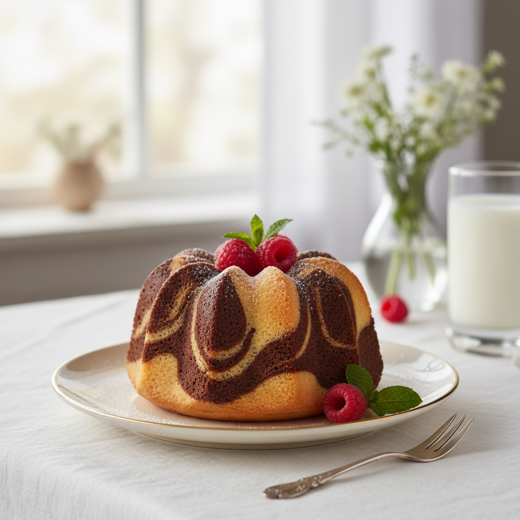 Photo de Recette de cake marbré ultra moelleux au Cake Factory