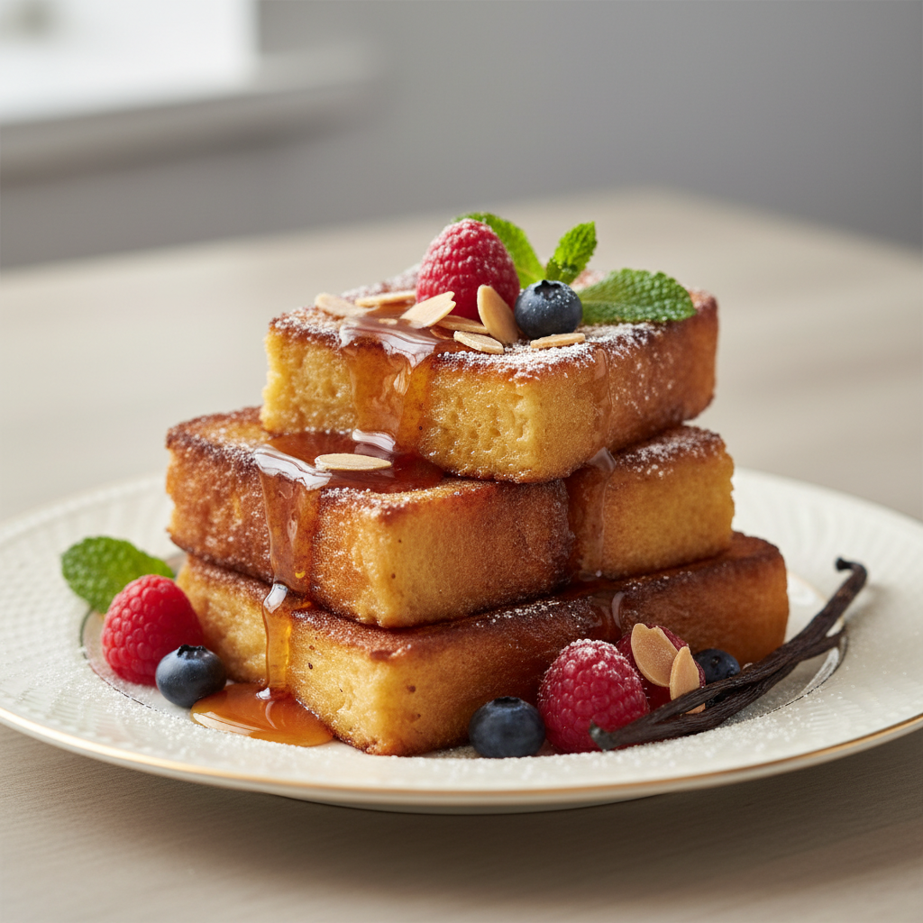 Photo de Recette du pain perdu traditionnel à la vanille bourbon