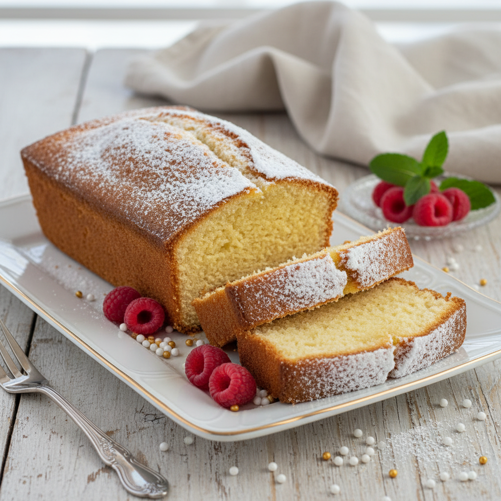 Photo de Recette de cake nature traditionnel et extra moelleux
