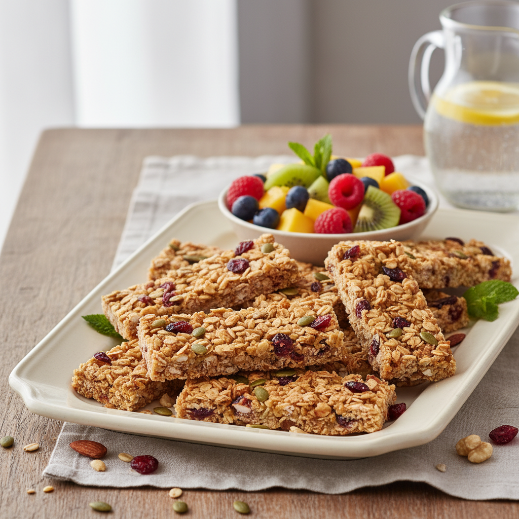 Photo de Recette de barres de céréales healthy et extra croustillantes