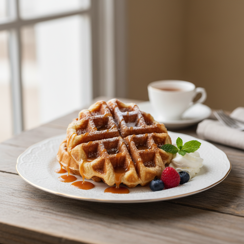 Photo de Recette de gaufre de Liège moelleuse de grand-mère