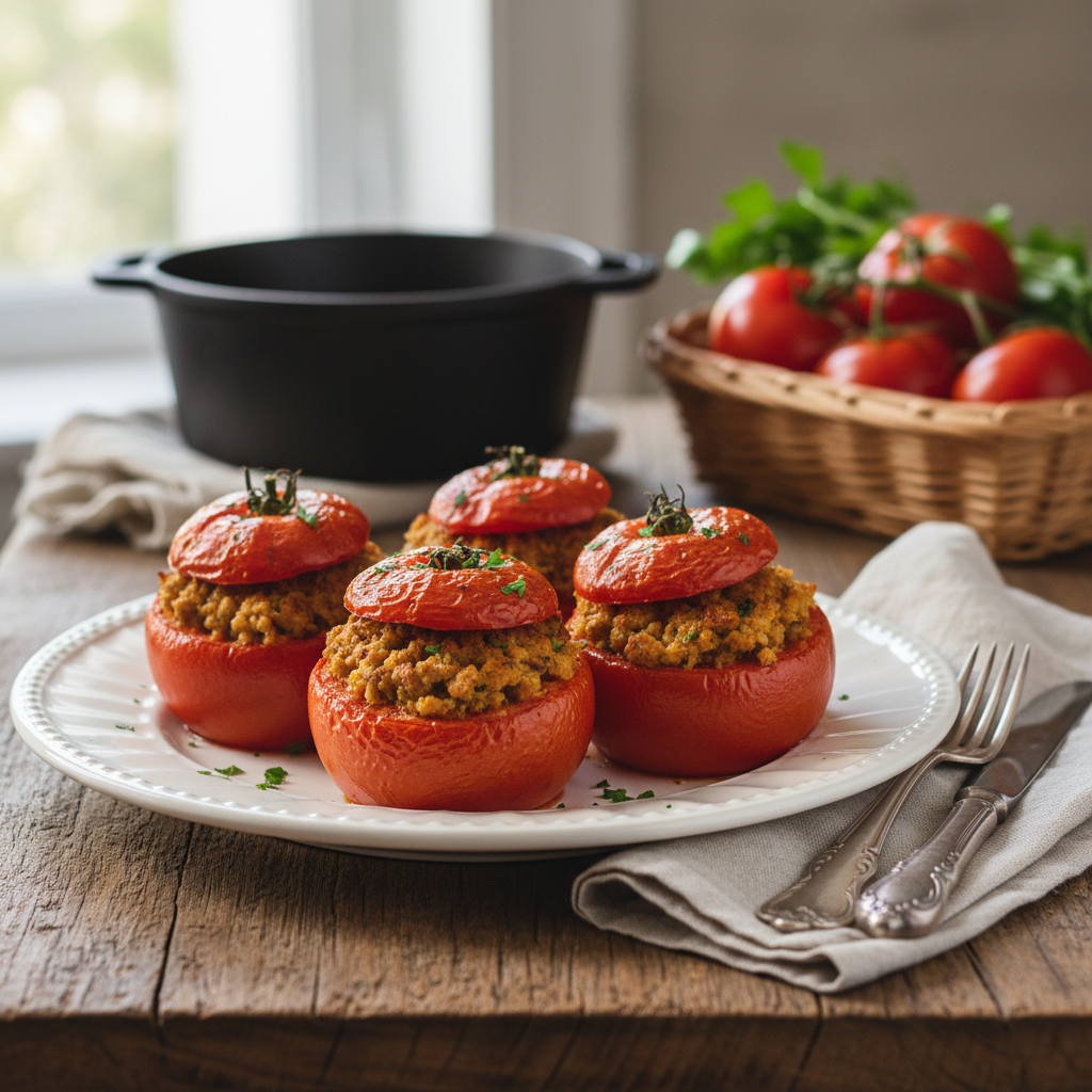 Photo de Recette de tomates farcies à l'ancienne façon grand-mère