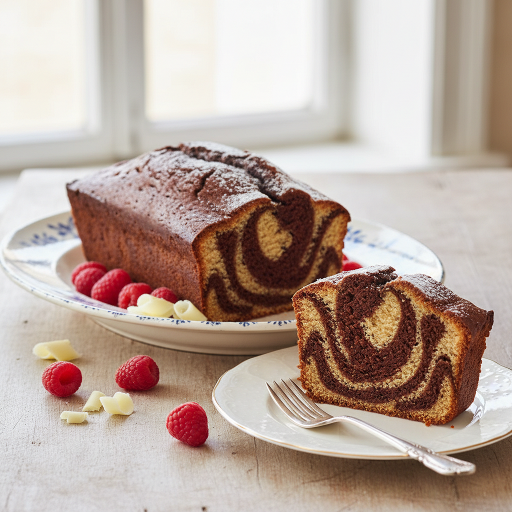 Photo de Recette d'un marbré au chocolat d'antan irrésistible
