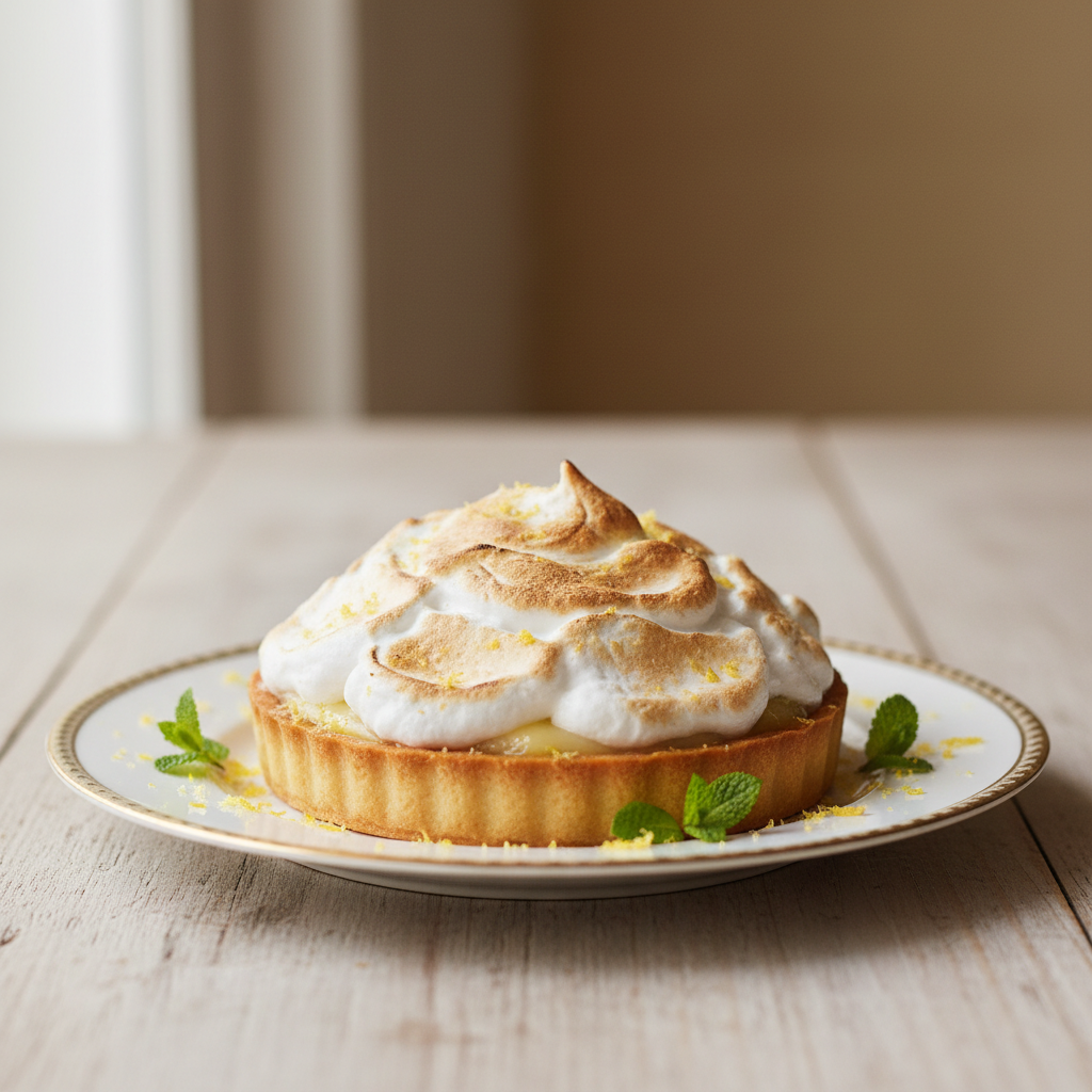 Photo de Recette de la tarte au citron meringuée traditionnelle