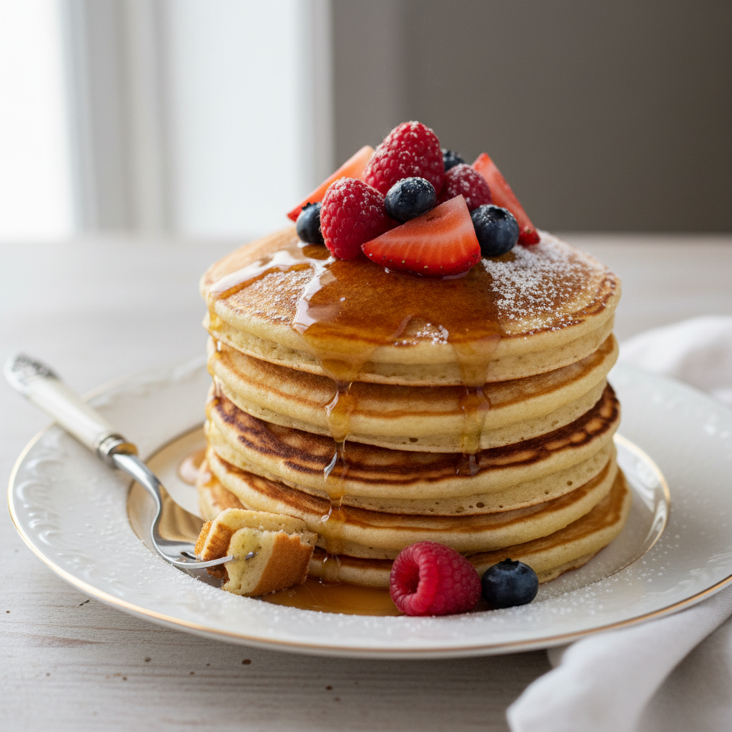 Photo de Recette des pancakes moelleux à l'américaine